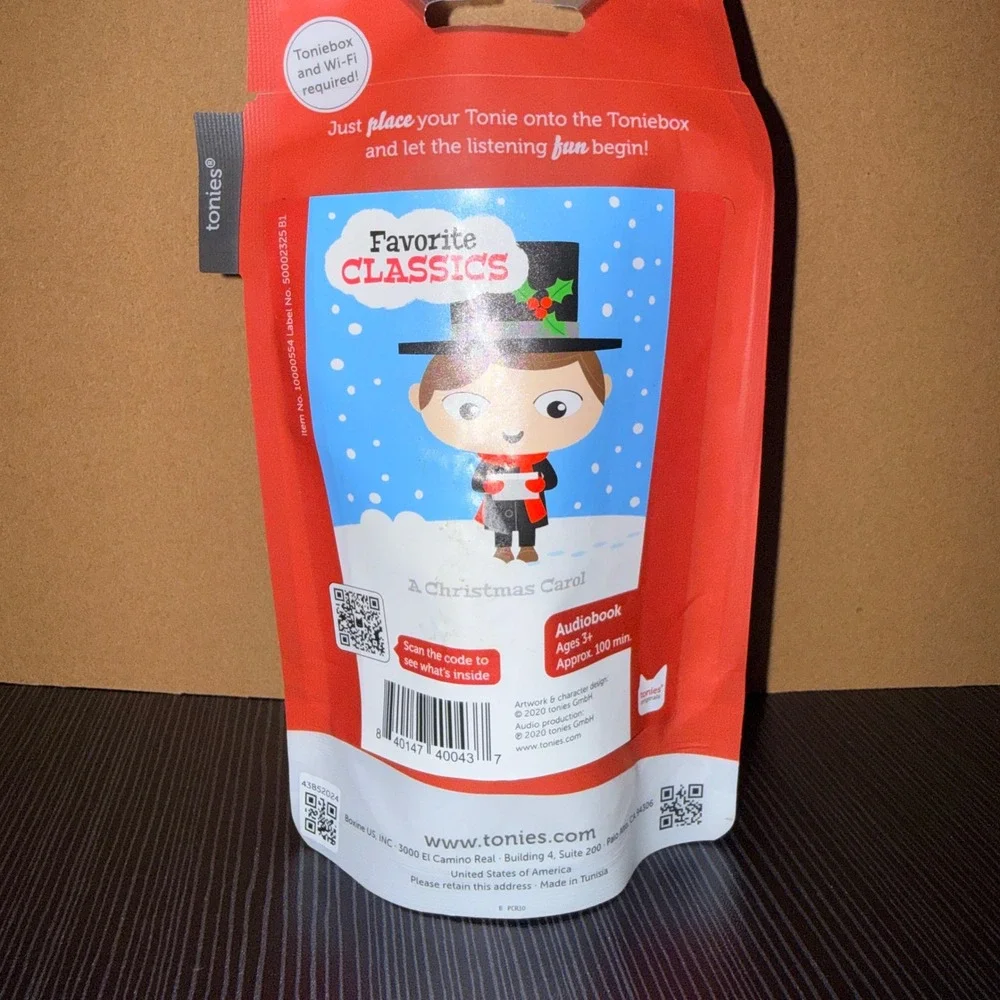 Tonies A Christmas Carol Audio Character Kids OS Red NEW Favorite Classic 100min